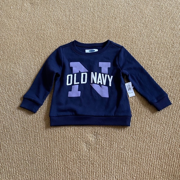 Old Navy Long Sleeve Sweatshirt, Size 2T NWT